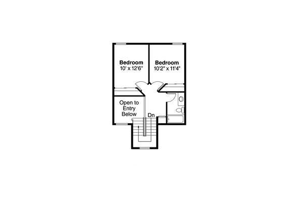 Farmhouse Floor Plan - Upper Floor Plan #124-176