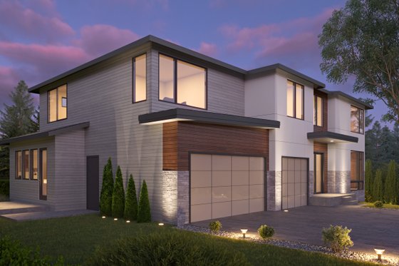 Exterior - Other Elevation 1 for Contemporary House Plan #1066-197 - 5 bed, 5 bath