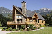 Cabin Style House Plan - 3 Beds 2 Baths 1306 Sq/Ft Plan #3-339 