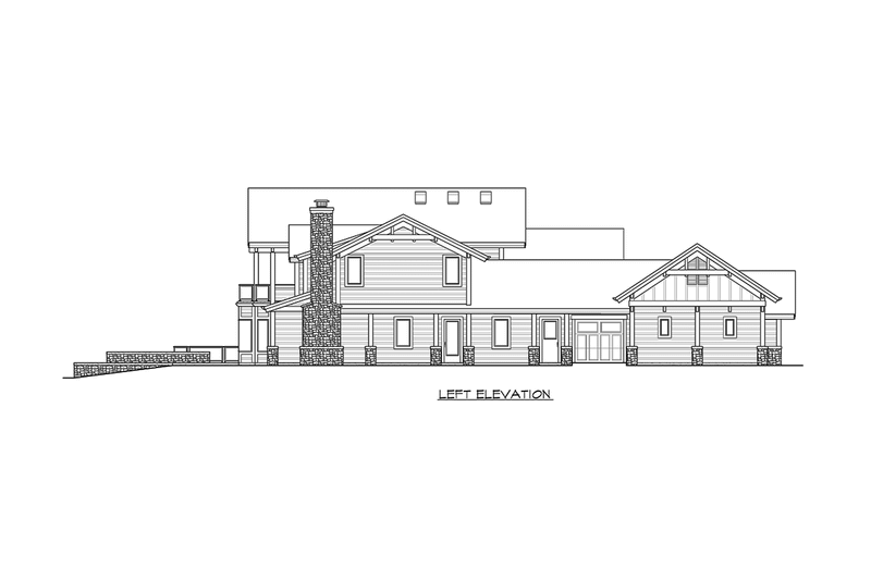 House Plan Design - Exterior - Other Elevation 1 for Craftsman House Plan #132-215 - 4 bed, 6.5 bath