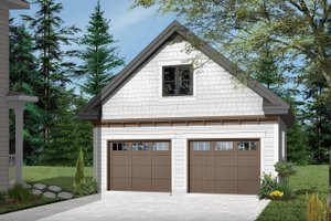Exterior - Front Elevation 3 for Craftsman House Plan #23-2477, 0 bath