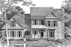Traditional Exterior - Front Elevation Plan #41-156