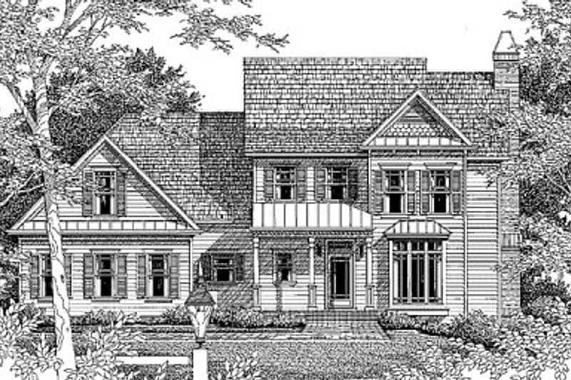 Dream House Plan - Traditional Exterior - Front Elevation Plan #41-156