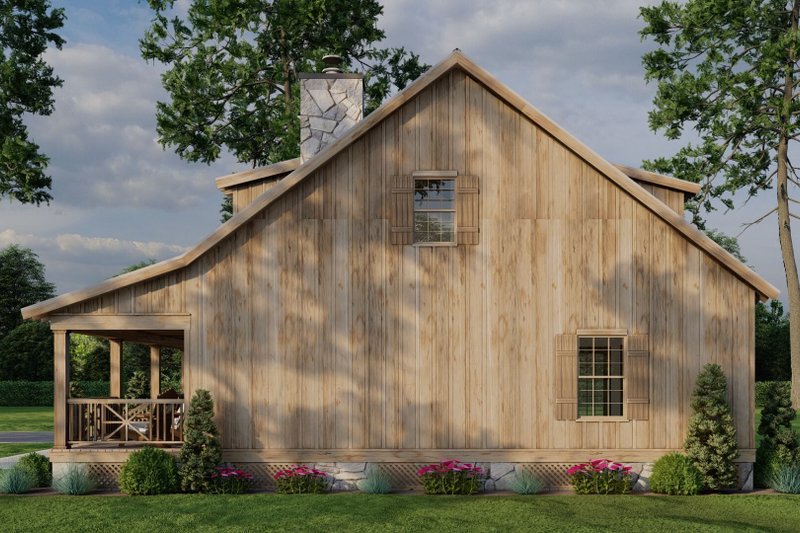 House Plan Design - Exterior - Other Elevation 3 for Farmhouse House Plan #17-2019 - 2 bed, 2 bath