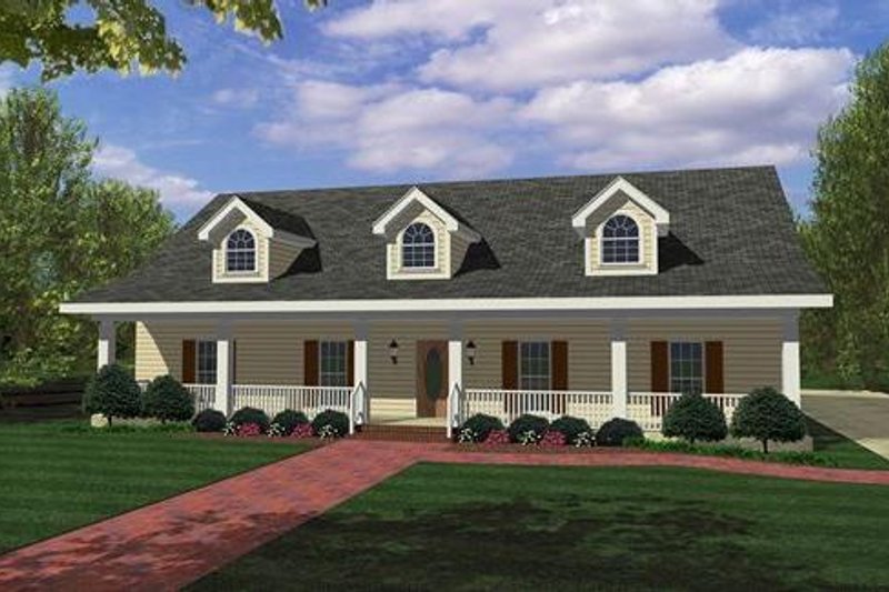 House Plan Design - Southern Exterior - Front Elevation Plan #44-162