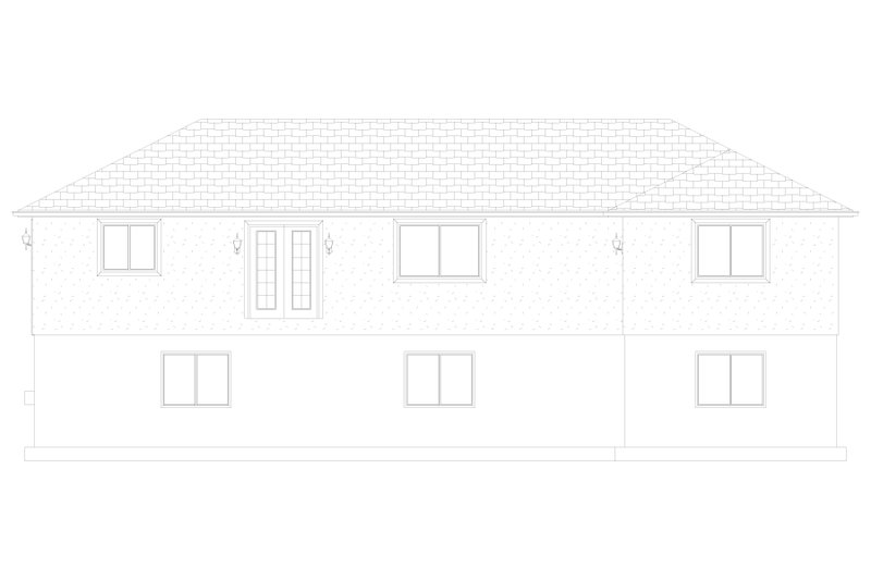House Design - Exterior - Rear Elevation 1 for Ranch House Plan #1060-260 - 3 bed, 2 bath