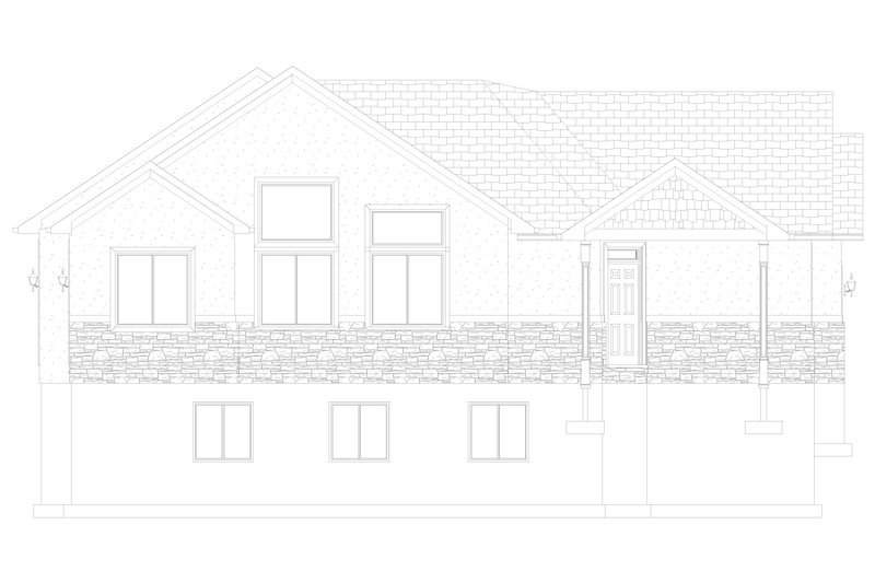 Home Plan - Exterior - Other Elevation 1 for Craftsman House Plan #1060-312 - 4 bed, 3 bath