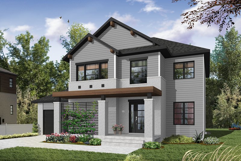 Architectural House Design - Exterior - Front Elevation 3 for Craftsman House Plan #23-2659 - 4 bed, 3 bath
