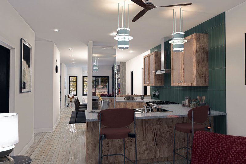 Architectural House Design - Interior - Kitchen 1 for Cottage House Plan #1101-5 - 3 bed, 2.5 bath