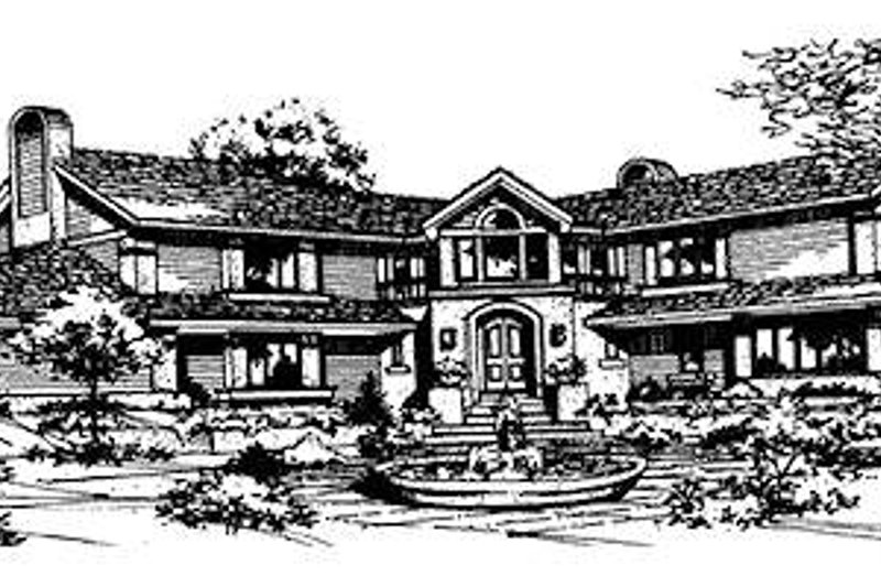 Architectural House Design - Traditional Exterior - Front Elevation Plan #320-122