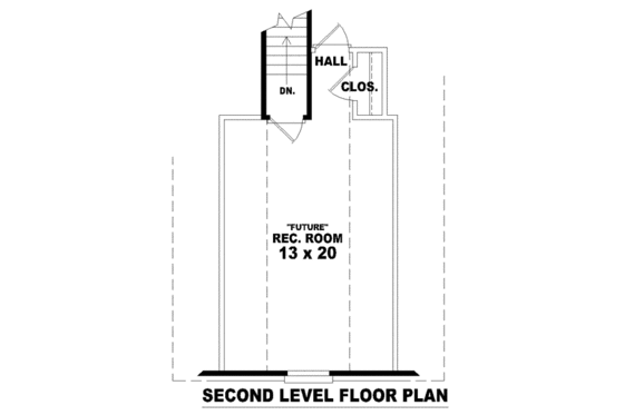 Floor Plan - Other Floor for European House Plan #81-1439 - 3 bed, 2 bath