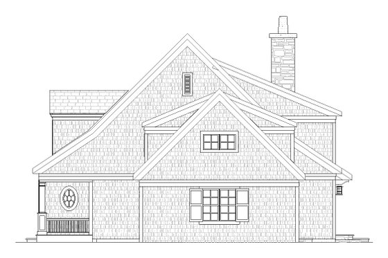 Exterior - Other Elevation 1 for Traditional House Plan #901-2 - 3 bed, 2.5 bath