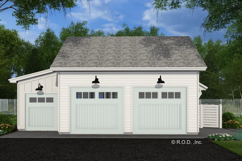 House Blueprint - Exterior - Front Elevation 4 for Farmhouse House Plan #51-1578, 0 bath
