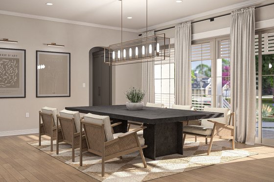 Interior - Dining Room for Cottage House Plan #455-598 - 4 bed, 3.5 bath