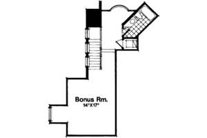Floor Plan - Upper Floor for Mediterranean House Plan #135-102 - 5 bed, 6.5 bath