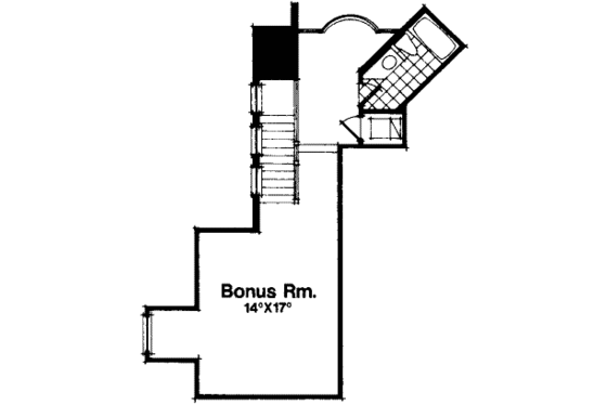 Floor Plan - Upper Floor for Mediterranean House Plan #135-102 - 5 bed, 6.5 bath