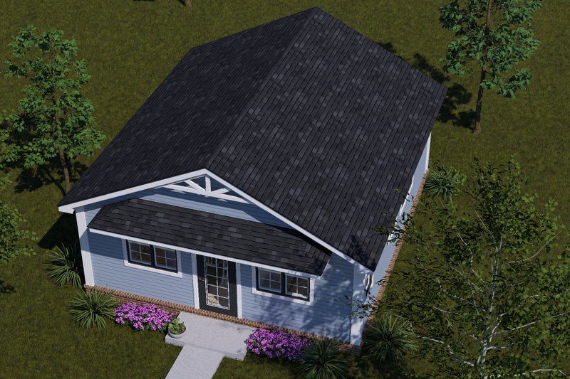 Home Plan - Exterior - Other Elevation 5 for Cottage House Plan #513-2493 - 1 bed, 1 bath