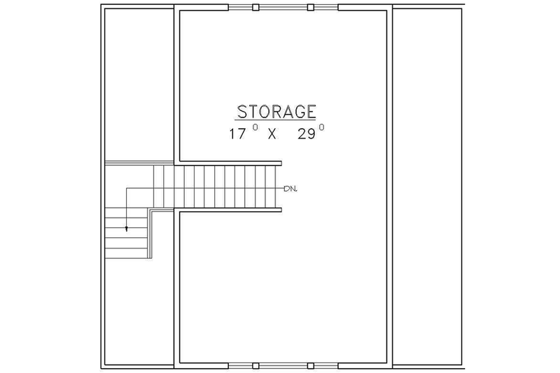 Architectural House Design - Floor Plan - Upper Floor for Traditional House Plan #117-250, 0 bath