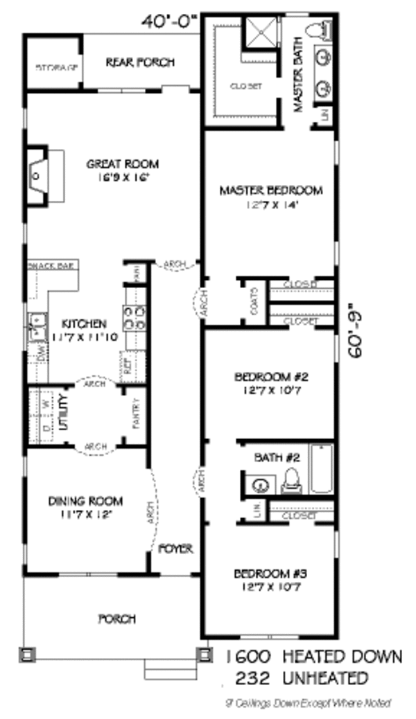 Traditional Floor Plan - Main Floor Plan #424-194