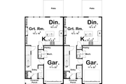 Modern Style House Plan - 3 Beds 2.5 Baths 1464 Sq/Ft Plan #455-278 
