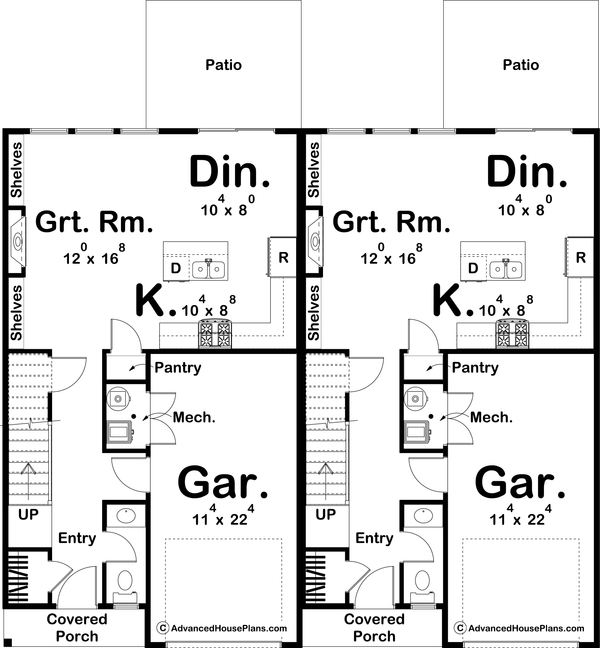 Architectural House Design - Modern Floor Plan - Main Floor Plan #455-278