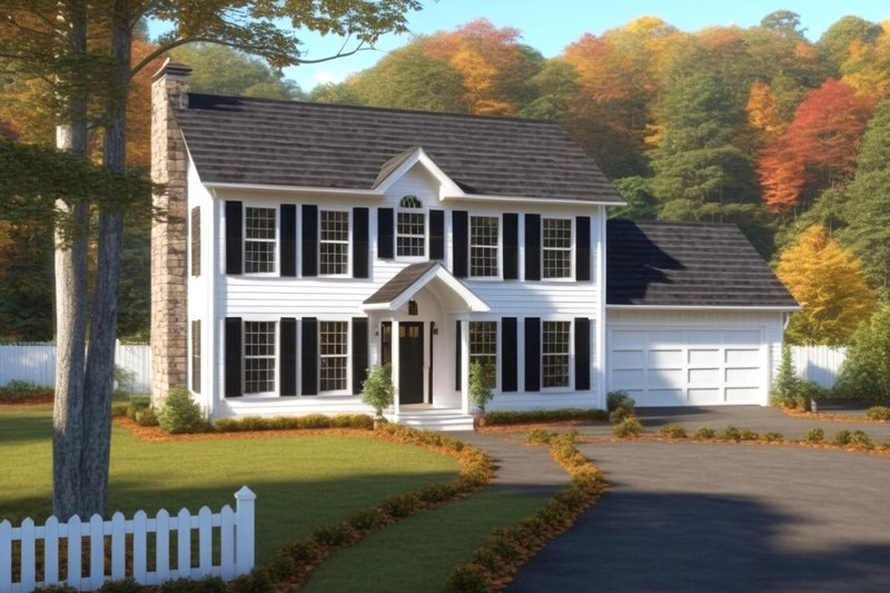 Country Style House Plan - 4 Beds 3 Baths 2151 Sq/Ft Plan #3-172