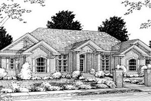 Traditional Exterior - Front Elevation Plan #20-325