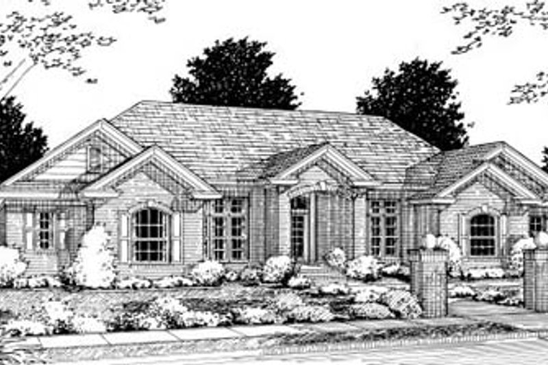 Home Plan - Traditional Exterior - Front Elevation Plan #20-325