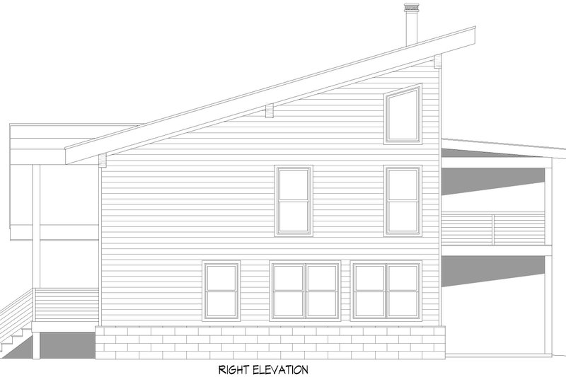 Home Plan - Exterior - Other Elevation 1 for Contemporary House Plan #932-1136 - 2 bed, 2 bath