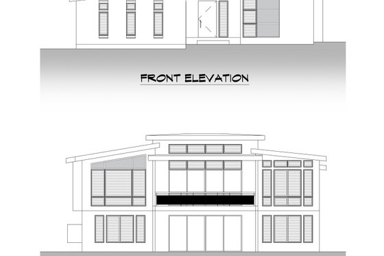 Exterior - Other Elevation 2 for Contemporary House Plan #1066-194 - 3 bed, 4.5 bath