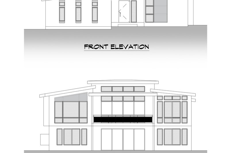 House Blueprint - Exterior - Other Elevation 2 for Contemporary House Plan #1066-194 - 3 bed, 4.5 bath