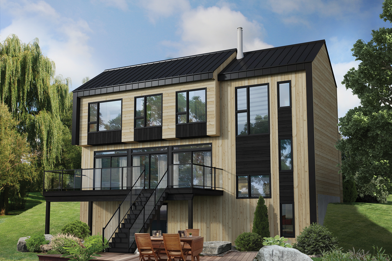 House Blueprint - Cottage Exterior - Front Elevation Plan #25-4934