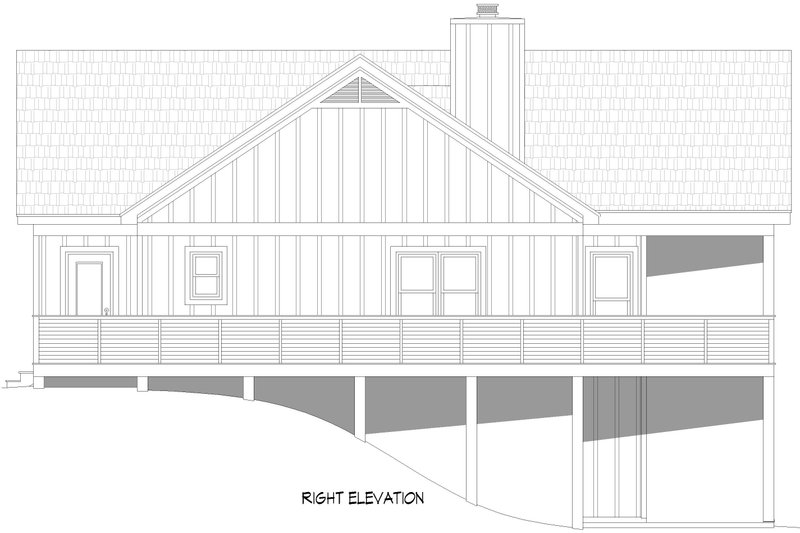 Dream House Plan - Exterior - Other Elevation 1 for Country House Plan #932-1298 - 3 bed, 2 bath
