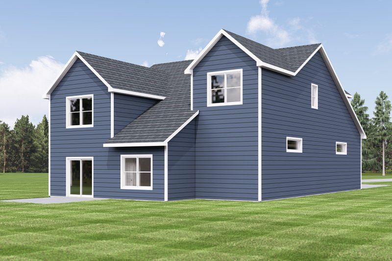House Design - Exterior - Rear Elevation 1 for Craftsman House Plan #1064-340 - 4 bed, 3.5 bath