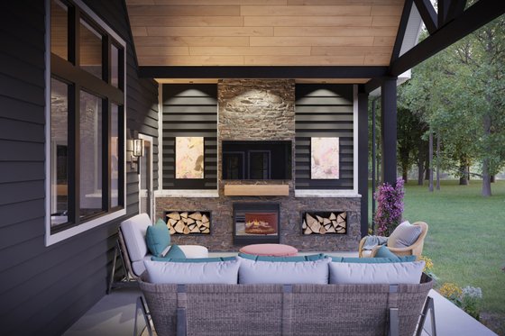 Exterior - Outdoor Living 1 for Colonial House Plan #1089-41 - 3 bed, 3.5 bath