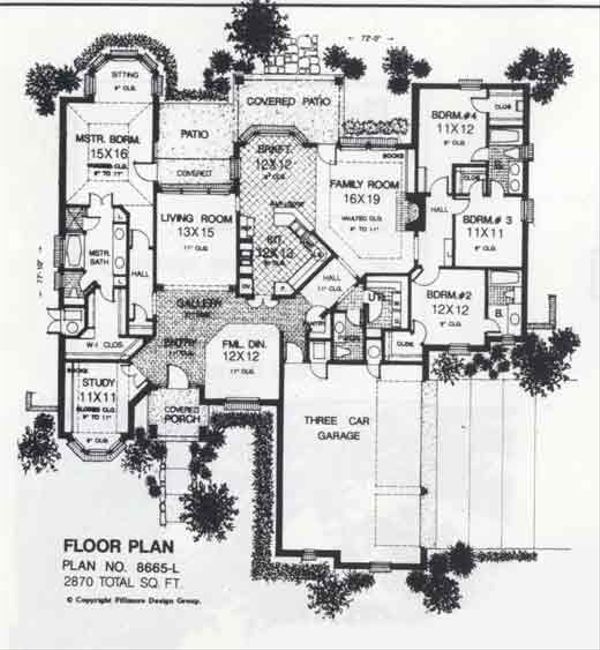 Colonial Floor Plan - Main Floor Plan #310-881