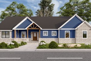 Home Plan - Craftsman Exterior - Front Elevation Plan #1089-19