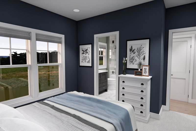 Dream House Plan - Interior - Bedroom 2 for Farmhouse House Plan #51-1428 - 1 bed, 1 bath