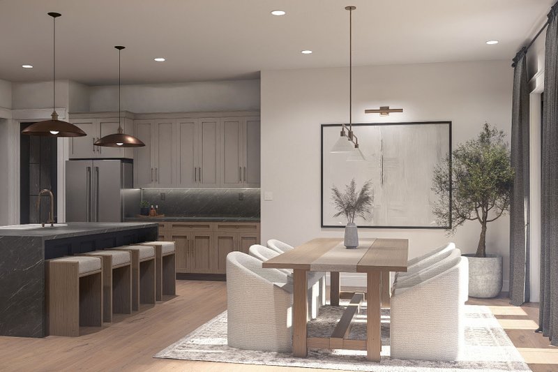 Architectural House Design - Interior - Dining Room 1 for Cottage House Plan #455-815 - 3 bed, 2.5 bath