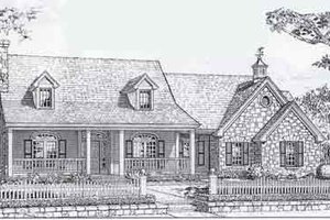Colonial Exterior - Front Elevation Plan #310-803