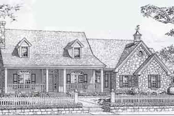 Exterior - Front Elevation for Colonial House Plan #310-803 - 4 bed, 2.5 bath