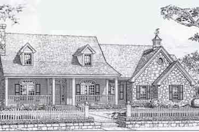 Colonial Style House Plan - 4 Beds 2.5 Baths 2118 Sq/Ft Plan #310-803