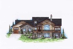 Craftsman Exterior - Front Elevation Plan #5-277