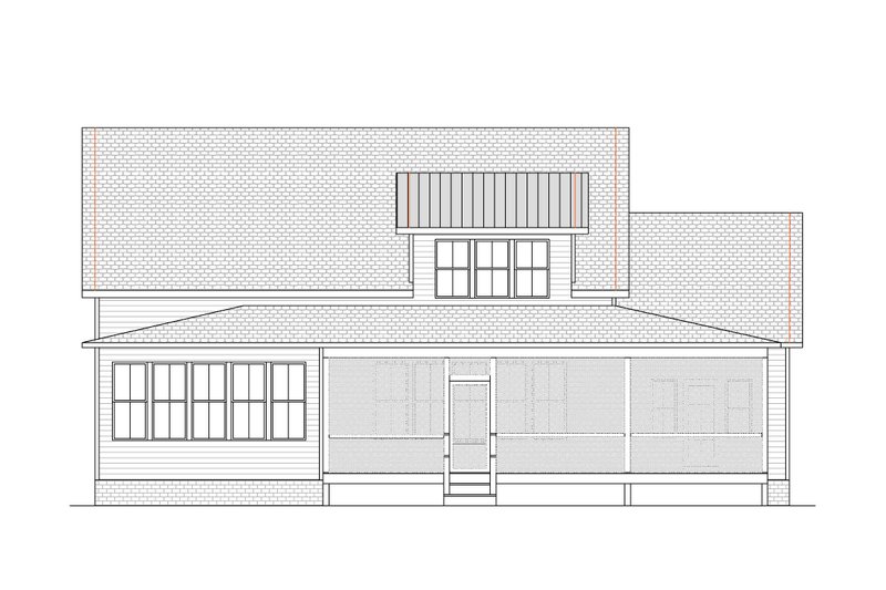 Dream House Plan - Exterior - Rear Elevation for Country House Plan #1080-10 - 4 bed, 3.5 bath