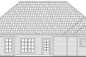 Exterior - Rear Elevation for Traditional House Plan #21-163 - 3 bed, 2 bath