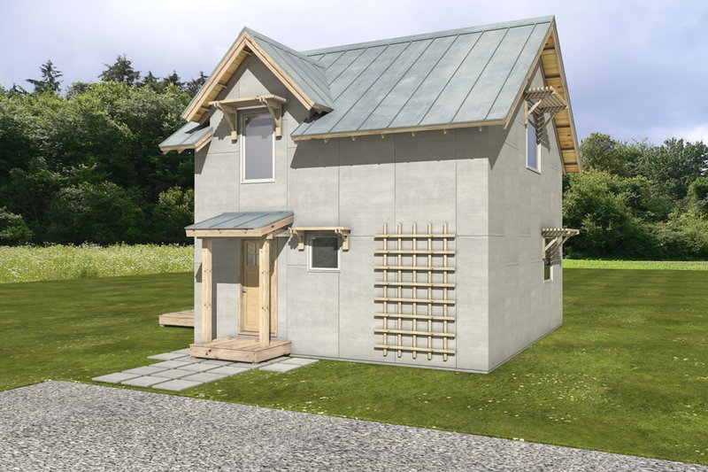 Architectural House Design - Cottage Exterior - Front Elevation Plan #497-62