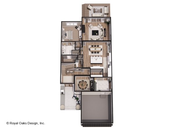 House Plan Design - Floor Plan - Main Floor 1 for Farmhouse House Plan #51-1565 - 4 bed, 2.5 bath