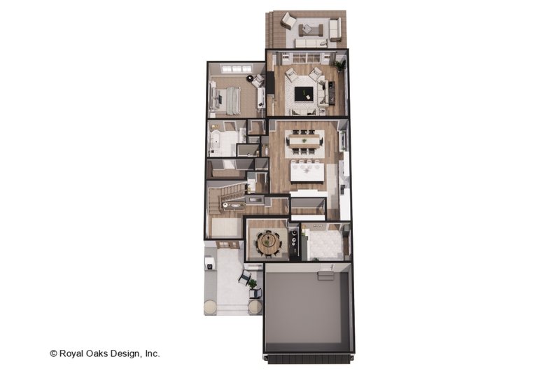 House Plan Design - Floor Plan - Main Floor 1 for Farmhouse House Plan #51-1565 - 4 bed, 2.5 bath