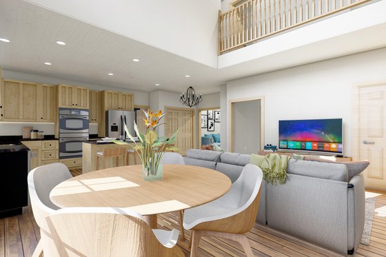 Interior - Family Room 1 for Traditional House Plan #1060-148 - 3 bed, 2.5 bath