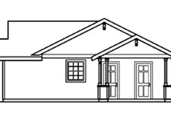 Exterior - Other Elevation 1 for Traditional House Plan #124-359 - 3 bed, 1 bath